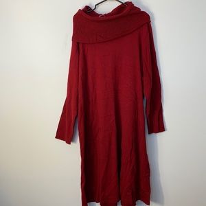 Chaps Cowlneck Sweater Dress